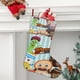 thumbnail image 2 of Panadería Barbería Tema: Calcetines de Navidad, fino lino blanco para colgar en escaleras y chimenea, decoración navideña para el hogar, regalo de Navidad.54cm×38cm, 2 of 5