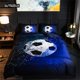 thumbnail image 1 of x1299 Bed SheetsFlame Soccer Duvet Cover Set Football Polyester Comforter Cover for Kids Teens Boys Soccer Lover Bedding Set Bedroom Decoration 3-Piece Bedding Set (1 Duvet Cover + 2 Pillow Shams) nj1, 1 of 5
