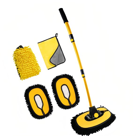 Cepillo de lavado de autos MVEQRRN 50-102 cm Chenille amarillo
