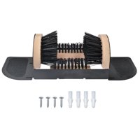 Xusx111 - Jobsite Boot Scrubber - Cepillo De Limpieza Del Raspador De Zapatos Al Aire Libre - Extra Ancho Raspador De Limpieza Del Cepillo De Botas Y Zapatos Para Barro Al Aire Libre Con Lados Plegables