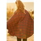 thumbnail image 4 of Poncho a Cuadros con Cuello Alto y Cierre en Contraste en el Bolsillo Interior Delantero, 4 of 7