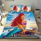 thumbnail image 1 of Sirena Negra Conjunto de sábanas temático, trío de piezas, cómodo y amigable con la piel, diseño único, regalo de decoración para el hogar para familiares, amigos y fans,140cm *210cm, 1 of 6
