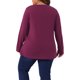 thumbnail image 4 of GRACE & GRANDEUR Disfraces de Halloween para Mujeres Tallas Grandes Blusa de Manga Larga con Cuello en V, Ajuste Suelto con Botones Decorativos y Dobladillo Irregular 3X Fucsia, 4 of 8