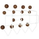 thumbnail image 4 of Perchero Modway Gumball, de mediados de siglo, montado en la pared, color caramelo, 4 of 6