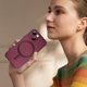 thumbnail image 4 of Funda magnética ankofave para iPhone 14 Plus Rojo Vino con MagSafe, 4 of 6
