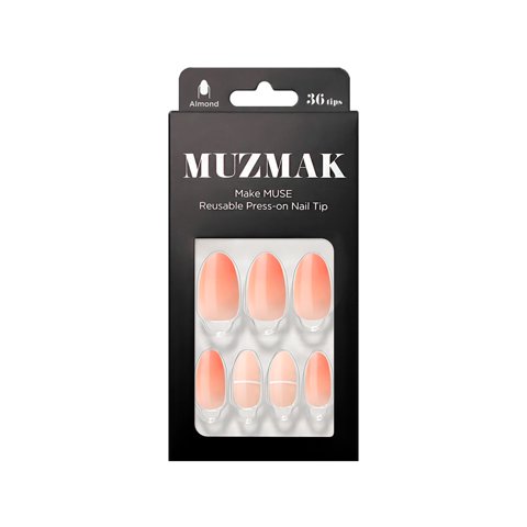 Muzmak - - Uñas Press On Ginger Mellow Almond 36 U.
