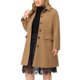 thumbnail image 4 of Abrigo de talla grande para mujer Agnes Orinda, sólido, de un solo pecho, largo, para otoño e invierno, con bolsillos, 1X Camel, 4 of 6