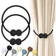 thumbnail image 1 of Cortinas magnéticas Hion Black, 2 unidades, para decoración del hogar, 1 of 7