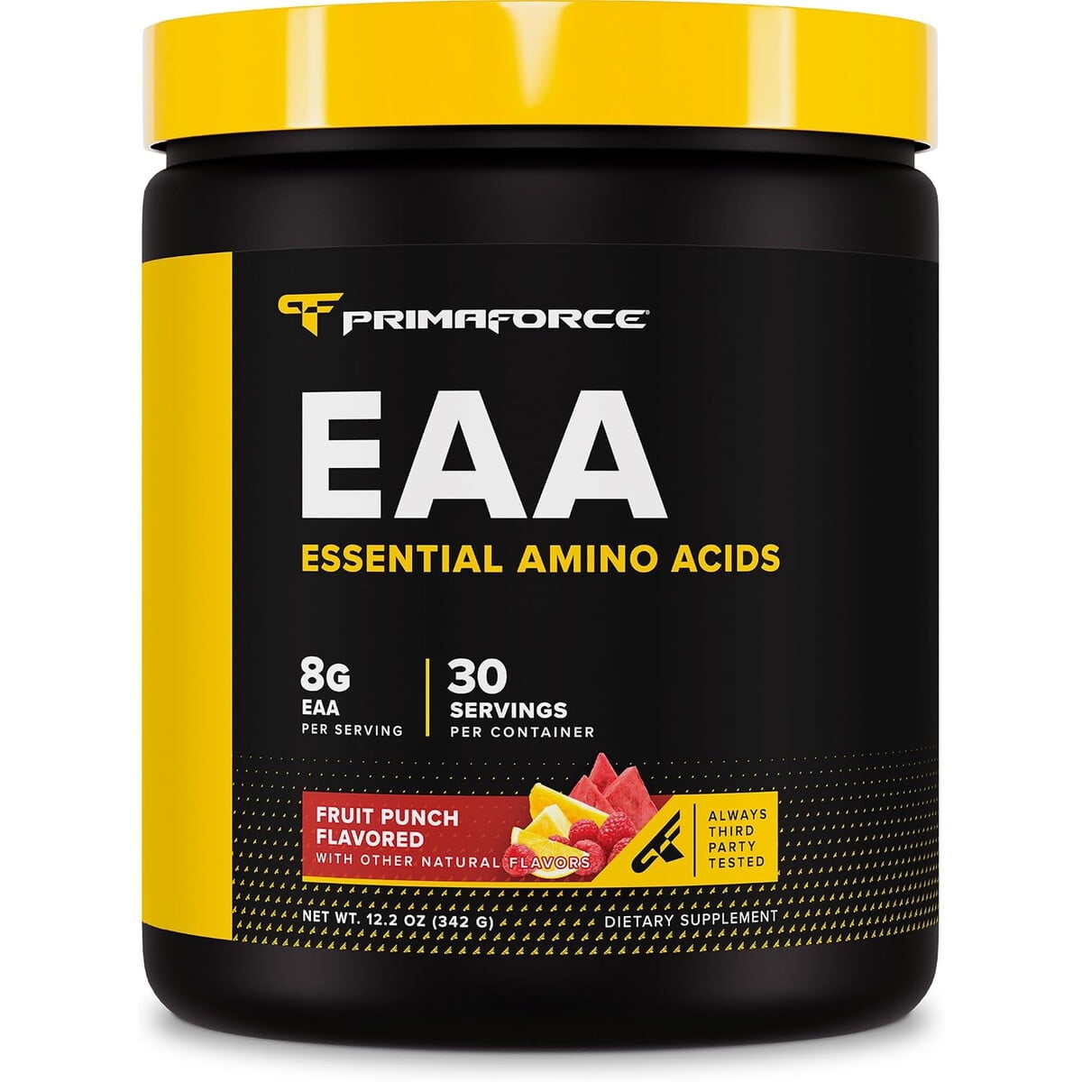 Polvo Eaa Primaforce, 30 Porciones, Fruit Punch, 8 G, Sin Gluten