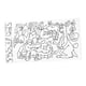 thumbnail image 1 of Niños Colorear Rollo Kid Graffiti Desplazamiento Colorable Dibujo Papel Zoológico, 1 of 5