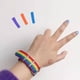 thumbnail image 3 of Pulsera arcoíris LGBT para gays, lesbianas y LGBTQ. Pulseras para hombres y mujeres. Paquete de 2 unidades., 3 of 7