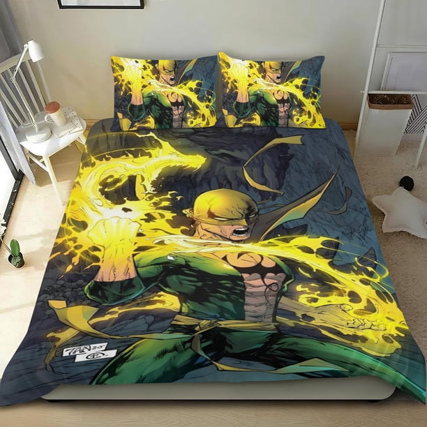 Ojos de Wakanda Conjunto de sábanas temático, trío de piezas, cómodo y amigable con la piel, diseño único, regalo de decoración para el hogar para familiares, amigos y fans, 90 cm * 190 cm