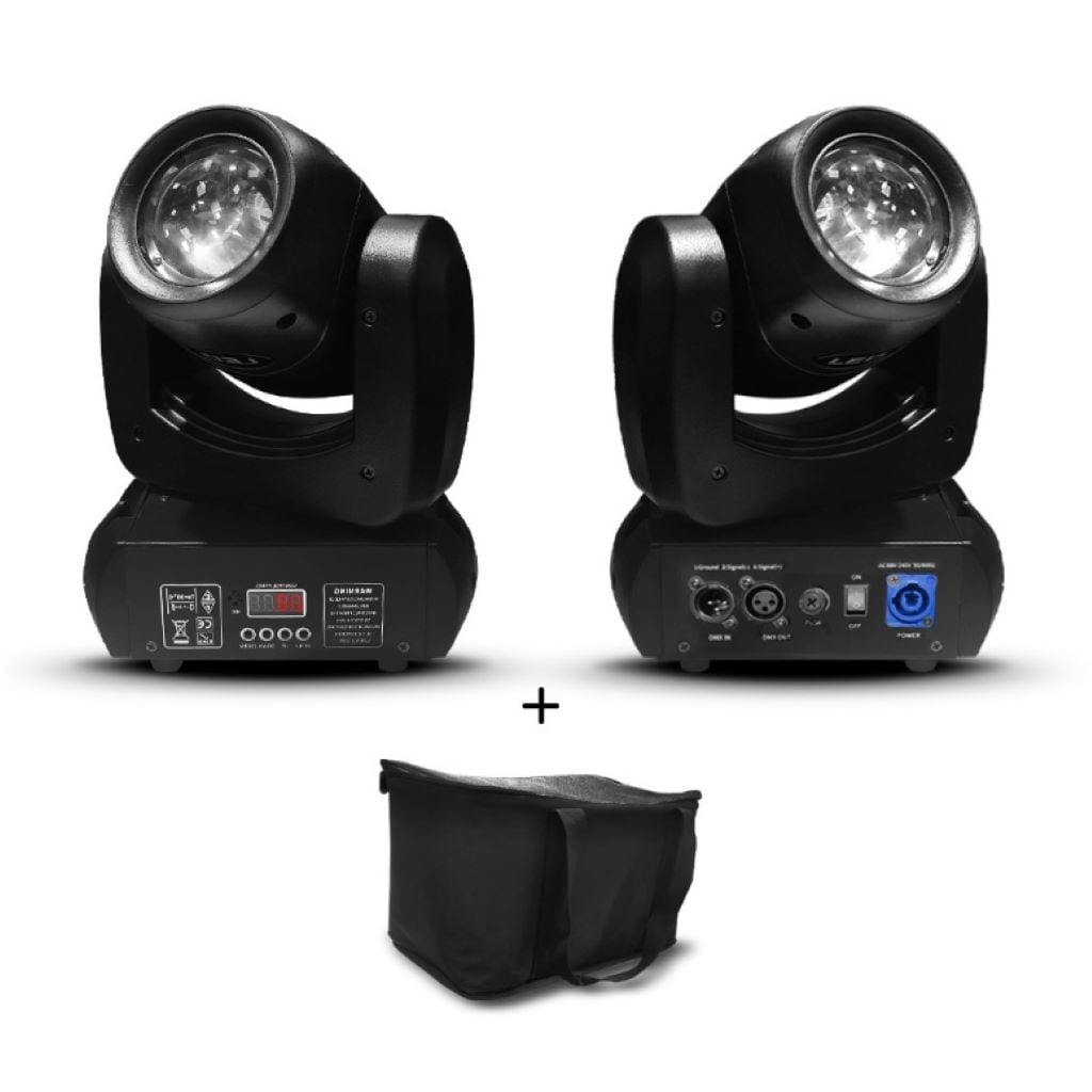 2 Cabezas Moviles De 100 Watts + Bolso De Regalo Supersonic Mini 1002