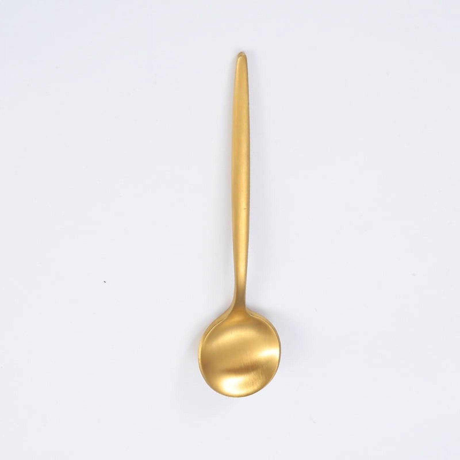 Xmhytop 4 Piezas Cubiertos De, Utensilios De Cocina Y Cubiertos Cotidianos,cuchara De Postre,dorado