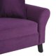 thumbnail image 3 of Living Lua Sofa 3 Cuerpos + 2 Poltronas Felpa Morado, 3 of 6