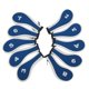 thumbnail image 1 of Juego De 10 Uds De Funda Para Cabeza De Hierro De Golf Funda Para Cabeza De Palo De Golf Putter Para Deportes Al Aire Libre Azul Y Blanco, 1 of 5