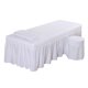 thumbnail image 2 of Juego De Ropa De Cama Para Mesa De Masaje SPA, Falda De Cama, Funda De Almohada, Funda Para Taburete, Color Blanco-L, 2 of 5