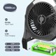 thumbnail image 2 of Ventilador nebulizador portátil Ausic de 8 pulgadas con batería de 10000 mAh y LED, 2 of 7