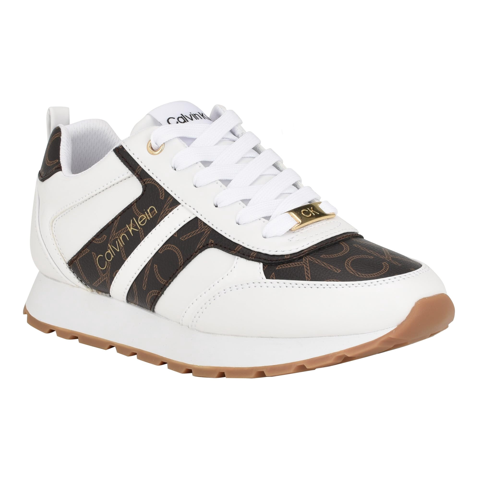Zapatilla Calvin Klein Carlla4 Para Mujer, Color Marrón Multi 200