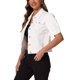 thumbnail image 4 of INSPIRE CHIC Chaqueta de Mezclilla para Mujer de Regreso a Clases con Mangas Cortas Abullonadas y Cuello Vuelto Chaqueta de Jean Blanca M, 4 of 5
