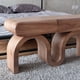 thumbnail image 4 of Mesa de Arrimo Triple Curve de Madera, 4 of 10