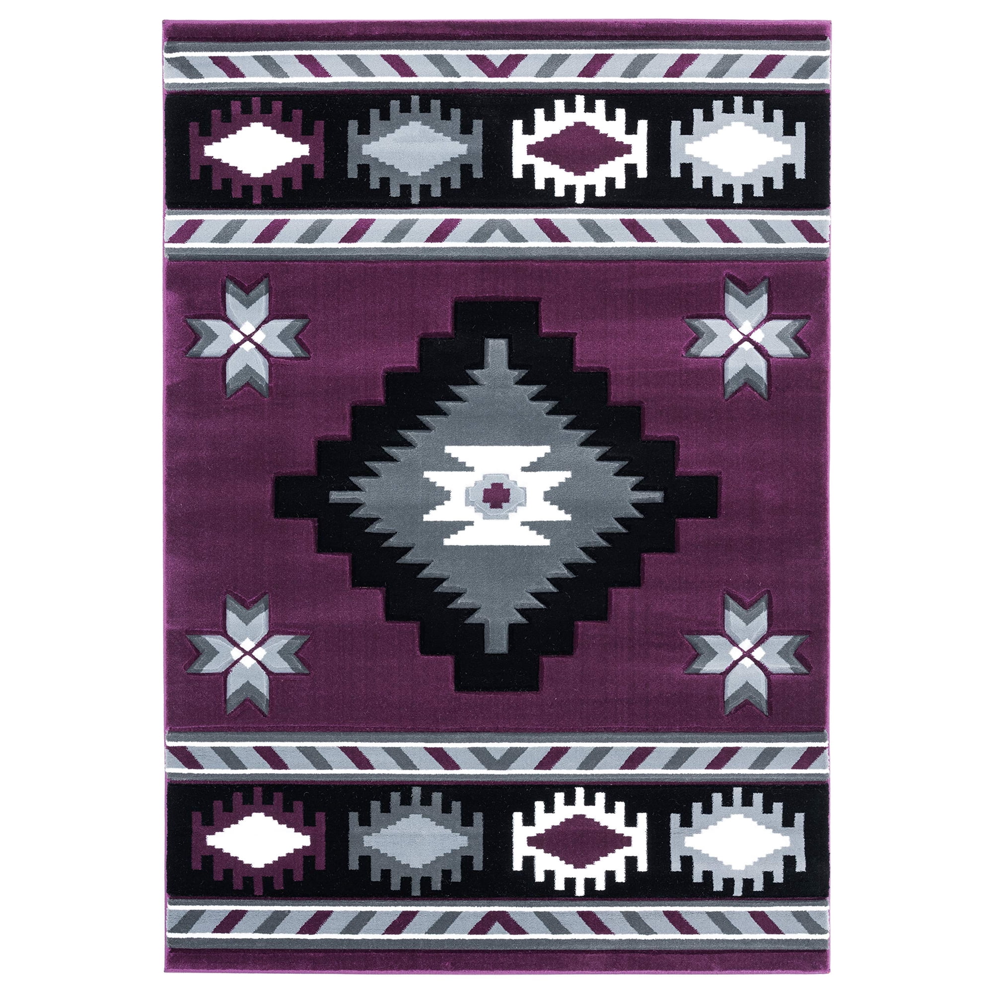 United Weavers Of America - Alfombra Decorativa United Weavers Bristol Caliente Plum 56 X 81 Cm