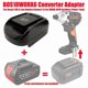 thumbnail image 1 of Adaptador de Batería BOS18WORX6 para Bos*ch 18V BAT618 Batería Li-Ion Convierte a Trabajo para Worx 20V Herramientas Eléctricas Inalámbricas de 6 Pines, 1 of 7