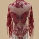 thumbnail image 1 of 29.5"×55.1" Triangle Scarf Butterfly Flower Embroidery Lace Tassel Shawl Elegant Breathable Windproof Wrap Outdoor Accessories, 1 of 5