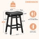 thumbnail image 2 of Taburetes de bar Raynesys, altura de mostrador, juego de 2 con asiento de cuero, 2 of 9
