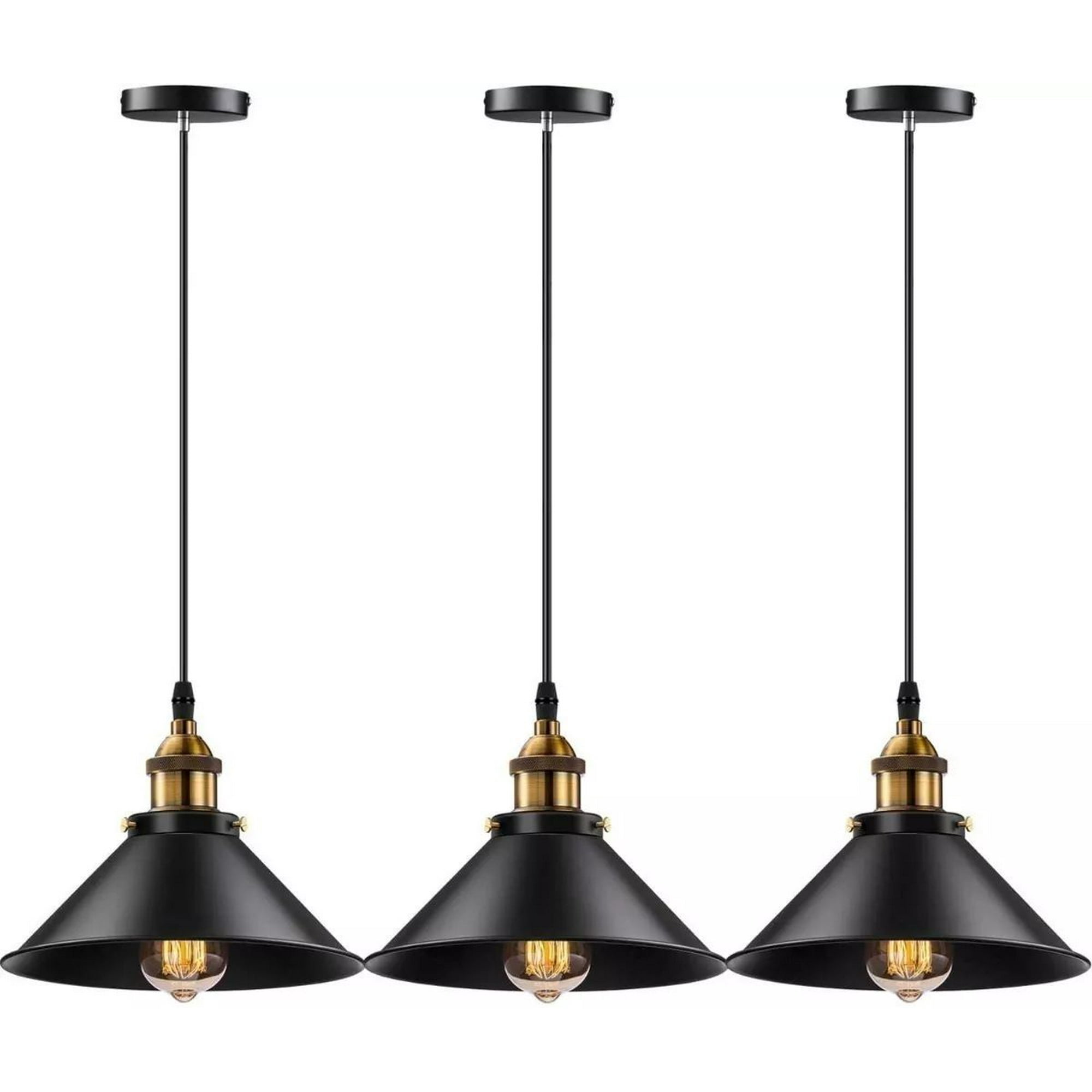 Shop E-home - Pack 3 Lampara Techo Colgante Vintage