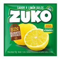 Jugo En Polvo Sabor Limón Dulce Sobre 15 G Zuko