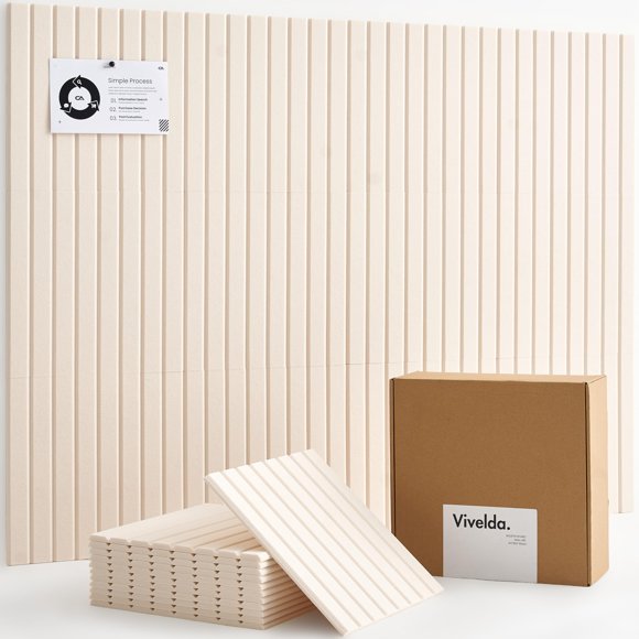 Tablón de anuncios VIVELDA pack de 12 122 cm × 91 cm lino