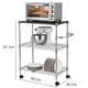 thumbnail image 3 of Carro de Cocina Cromado de 3 Niveles con Cubierta de Madera, 3 of 3