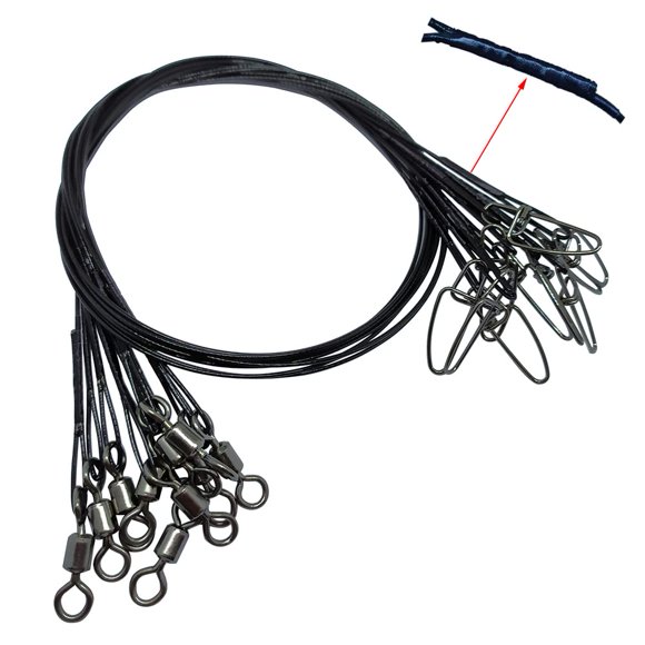 Fishing Leader Wire UncleSportinfof, 30 unidades, 100 libras, acero inoxidable