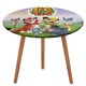 thumbnail image 1 of Leo y Tig-theme Fitted Round Tablecloths Elastic Edged Table Covers Waterproof Table Cloth for Kitchen Holiday Party Tables Decor 150cm, 1 of 6