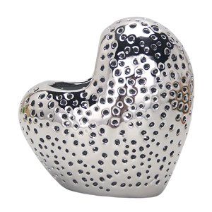 Bothyi - Jarrón De Cerámica Nórdico, Jarrón De Arreglo Floral, Jarrón De Mesa Para Dormitorio, Hogar, Plata