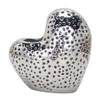 Bothyi - Jarrón De Cerámica Nórdico, Jarrón De Arreglo Floral, Jarrón De Mesa Para Dormitorio, Hogar, Plata