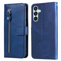 Gangxun - Funda Con Cremallera Para Samsung Galaxy M15 5G, Carcasa Cartera De Cuero Pu Con Soporte Y Tarjetero