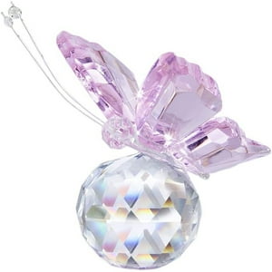 Veat00L - Base Esférica De Cinturón De Mariposa De Cristal, Selección De Materiales De Alta Calidad, Diseño De Mariposa Personalizado, Estatua De Decoración De Vidrio
