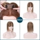 thumbnail image 5 of Loveternal 100% Cabello Humano Real con Flequillo 12 Pulgadas (Castaño Medio y Rubio Oscuro), 5 of 6