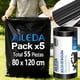 thumbnail image 1 of Aileda Bolsa De Basura Grande 80 X 120 Cms - Excelente Calidad 5 rollo con En Total 55 unidades, 1 of 8