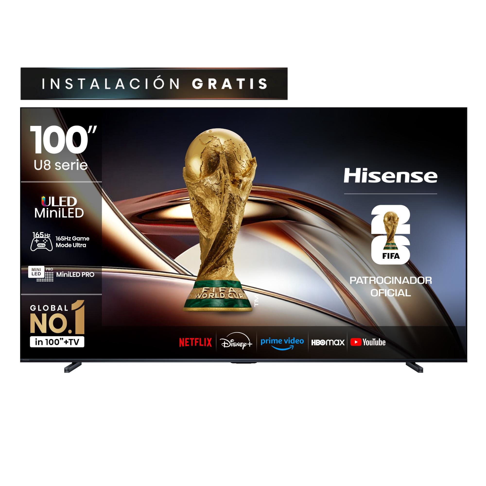 Televisor Hisense Mini-Led 100¨ Uhd 4K 100U8Qg