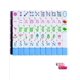 thumbnail image 1 of Set de Mahjong HYZYey 160 fichas de acrílico con diseño de flores, 1 of 5