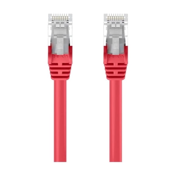 Cable Belkin Cat6 sin enredos RJ45 30 cm rojo A3L980-01-RED-S