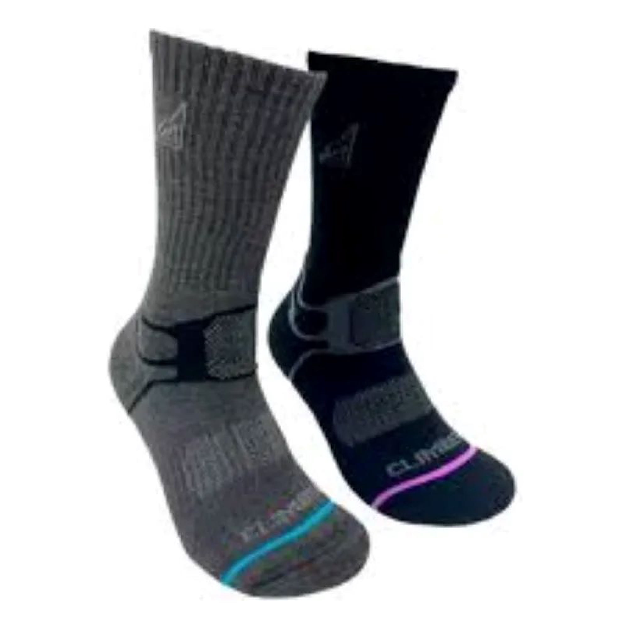 Metalfer - Calcetines 2 Set Térmicos Para El Confort Invernal Damas Negro-gris Standard