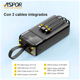 thumbnail image 3 of Bateria Portatil Aspor 30000mah A317 Powerbank Multipuertos, 3 of 8