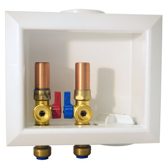 Caja de enchufe Tectite FSBBOXWMWH de latón blanco sin plomo