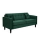 thumbnail image 2 of Sofa New Retro 3c + 2 Pouf Felpa 00 Verde Botella, 2 of 6