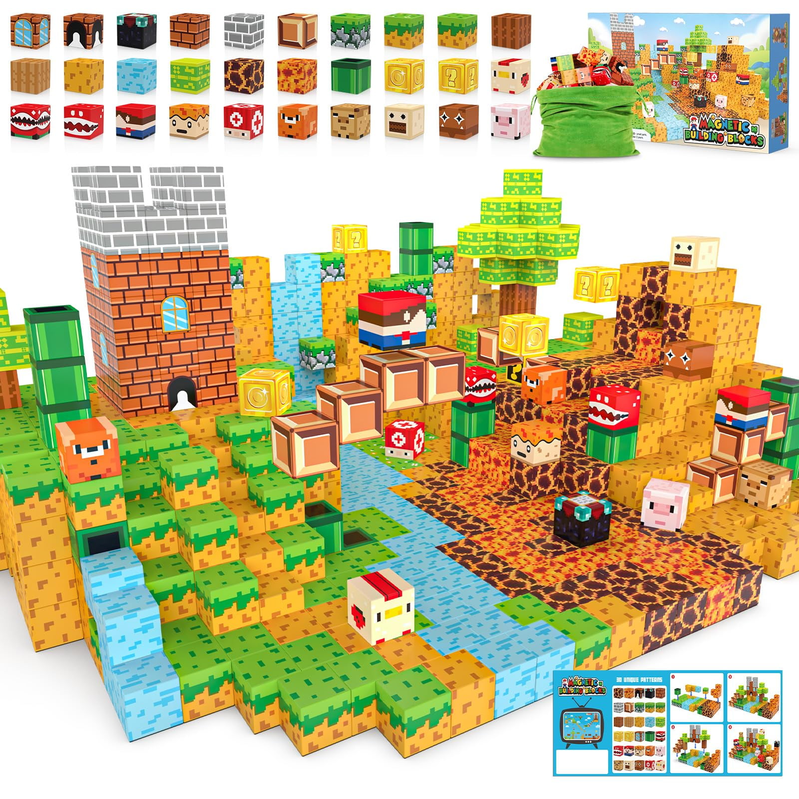 Bloques De Construcción Magnéticos Fuwidvia 100 Unidades Para Niños De 3 A 13 Años