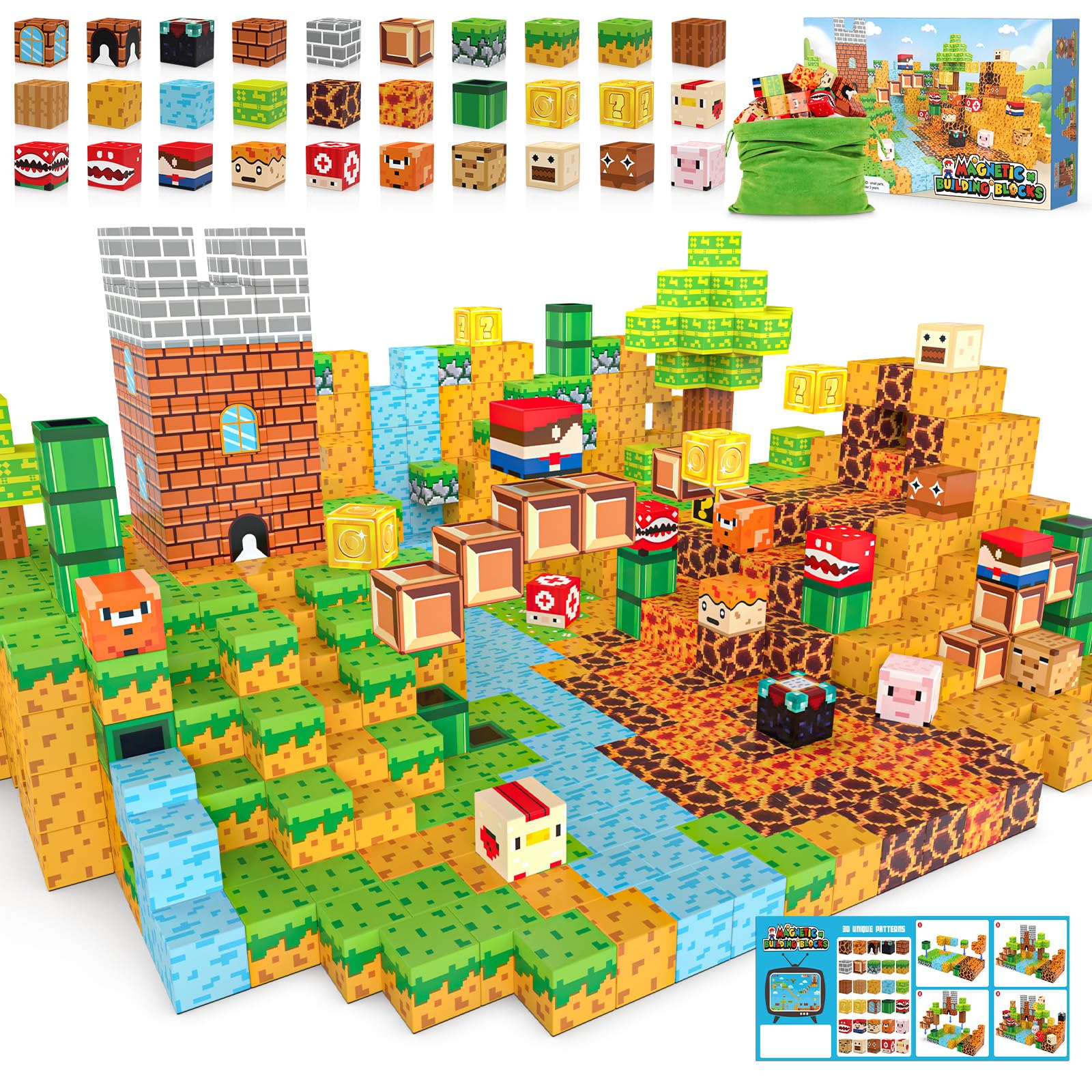 Bloques De Construcción Magnéticos Fuwidvia 100 Unidades Para Niños De 3 A 13 Años